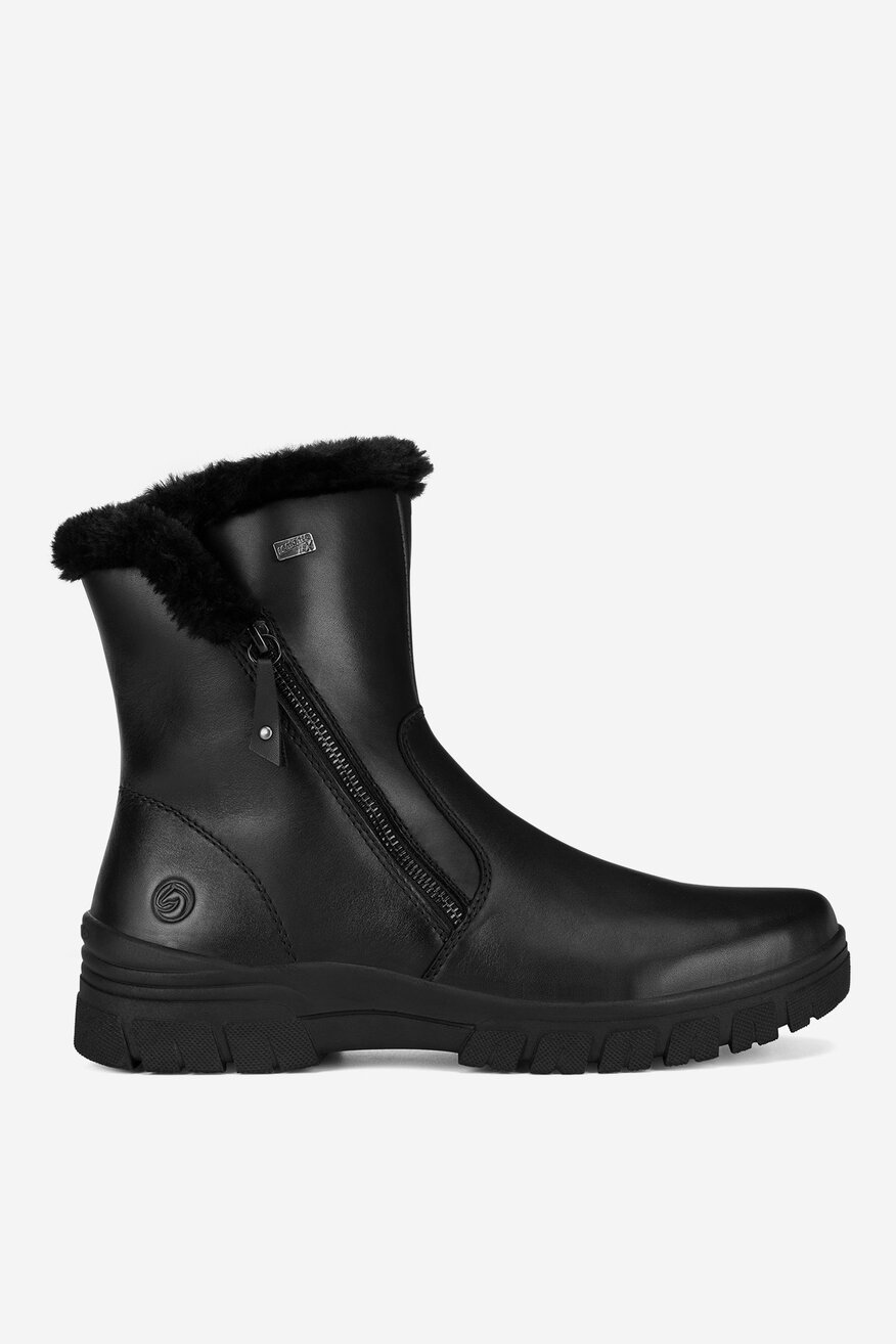 Botki skórzane ocieplane
