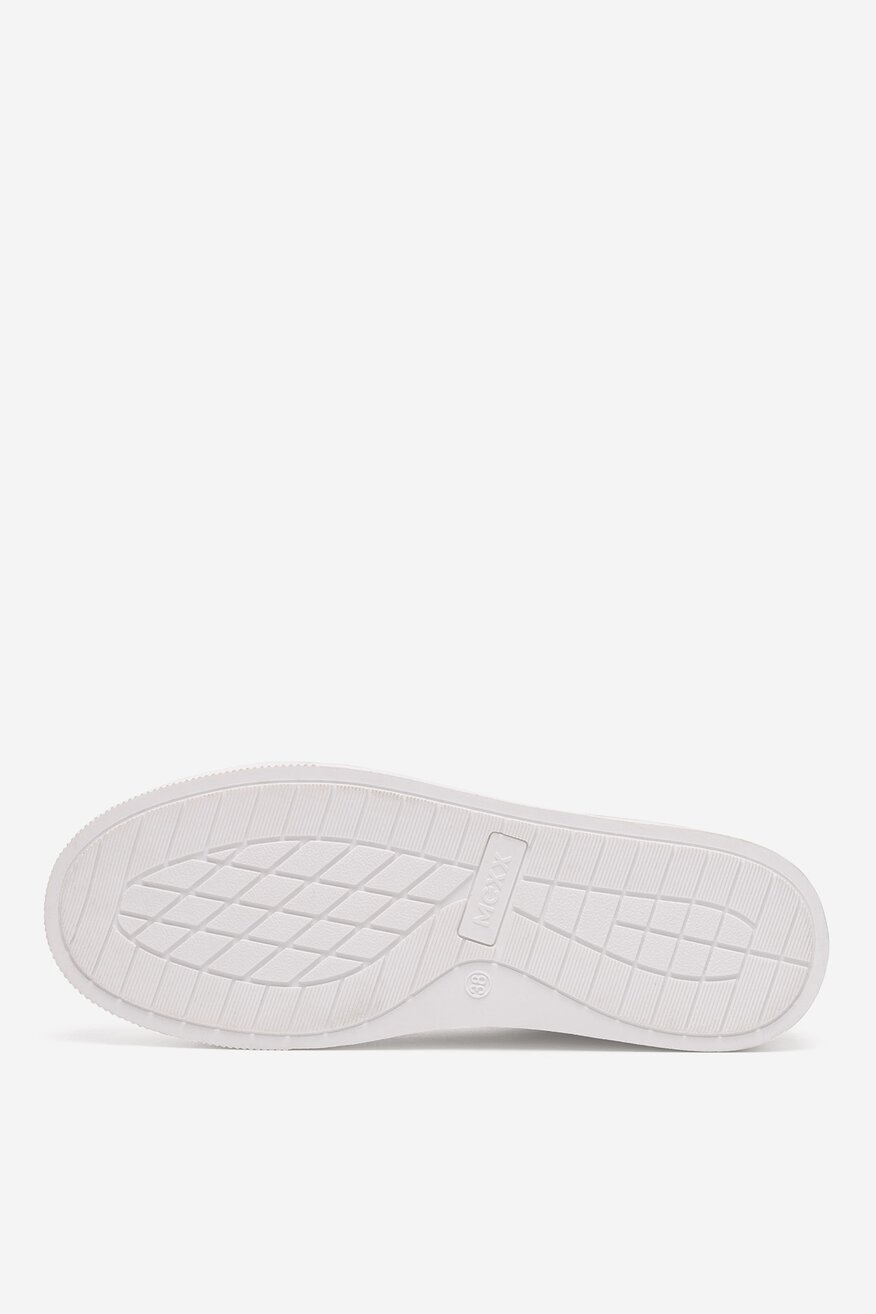 Sneakersy skórzane na platformie