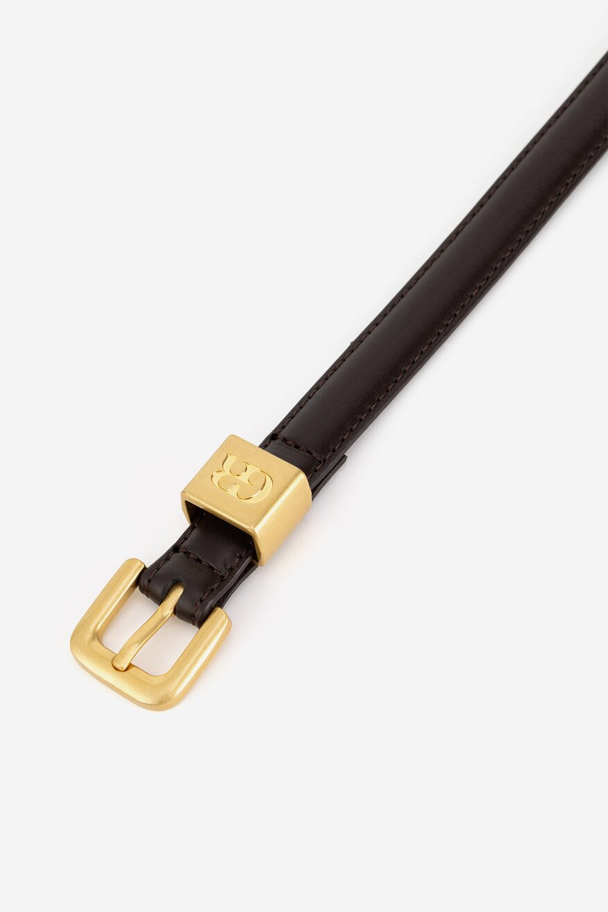 Pasek damski skórzany