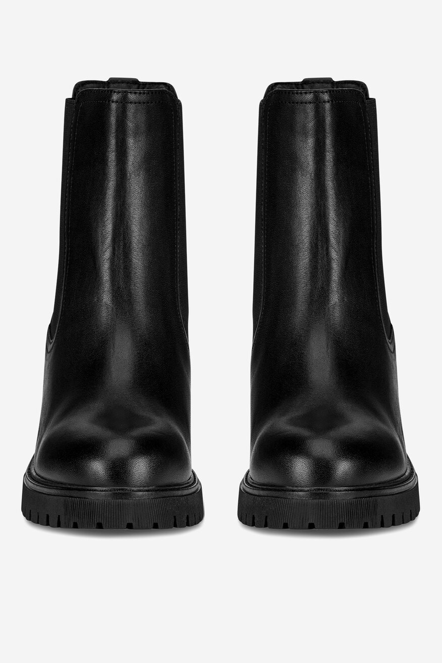 Botki skórzane ocieplane