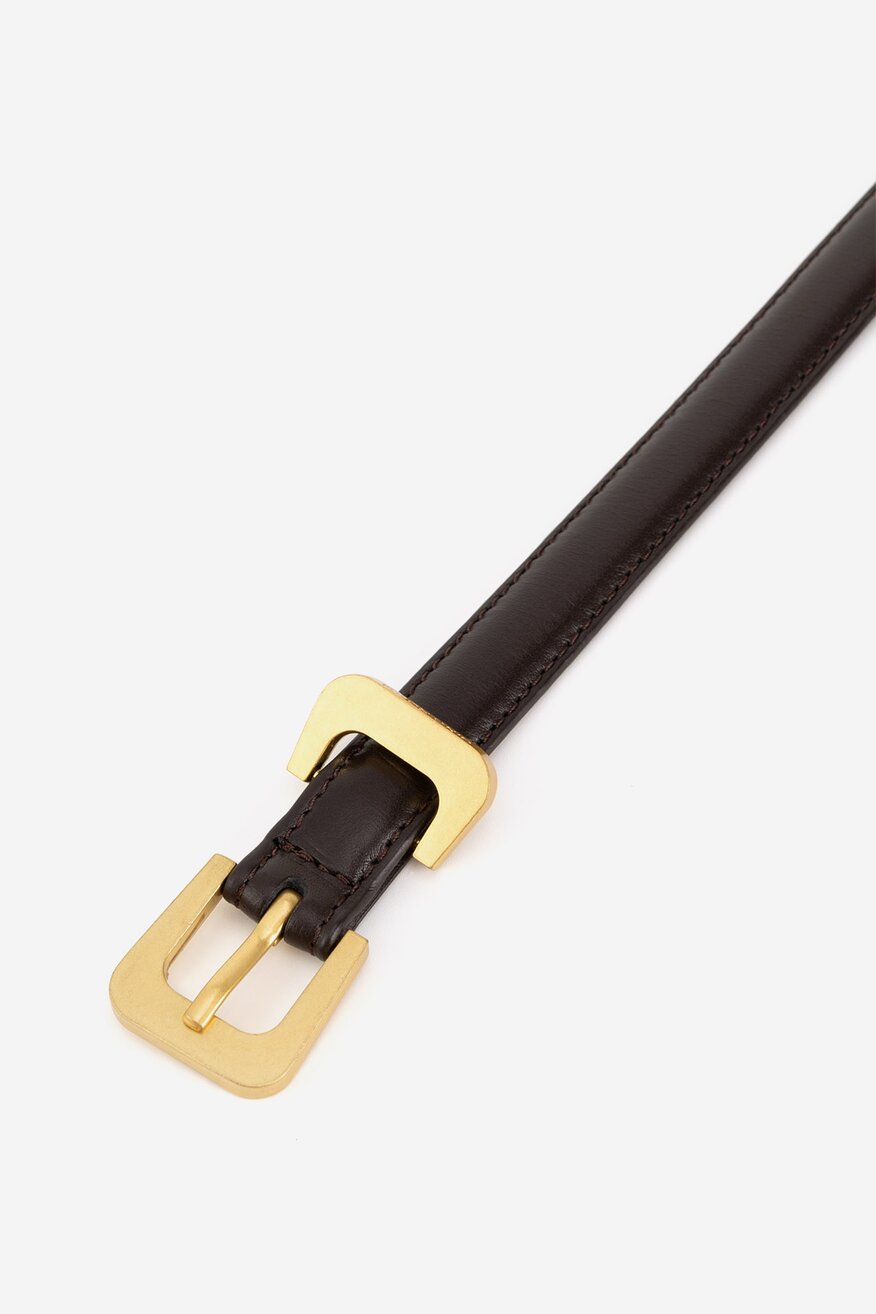Pasek damski skórzany
