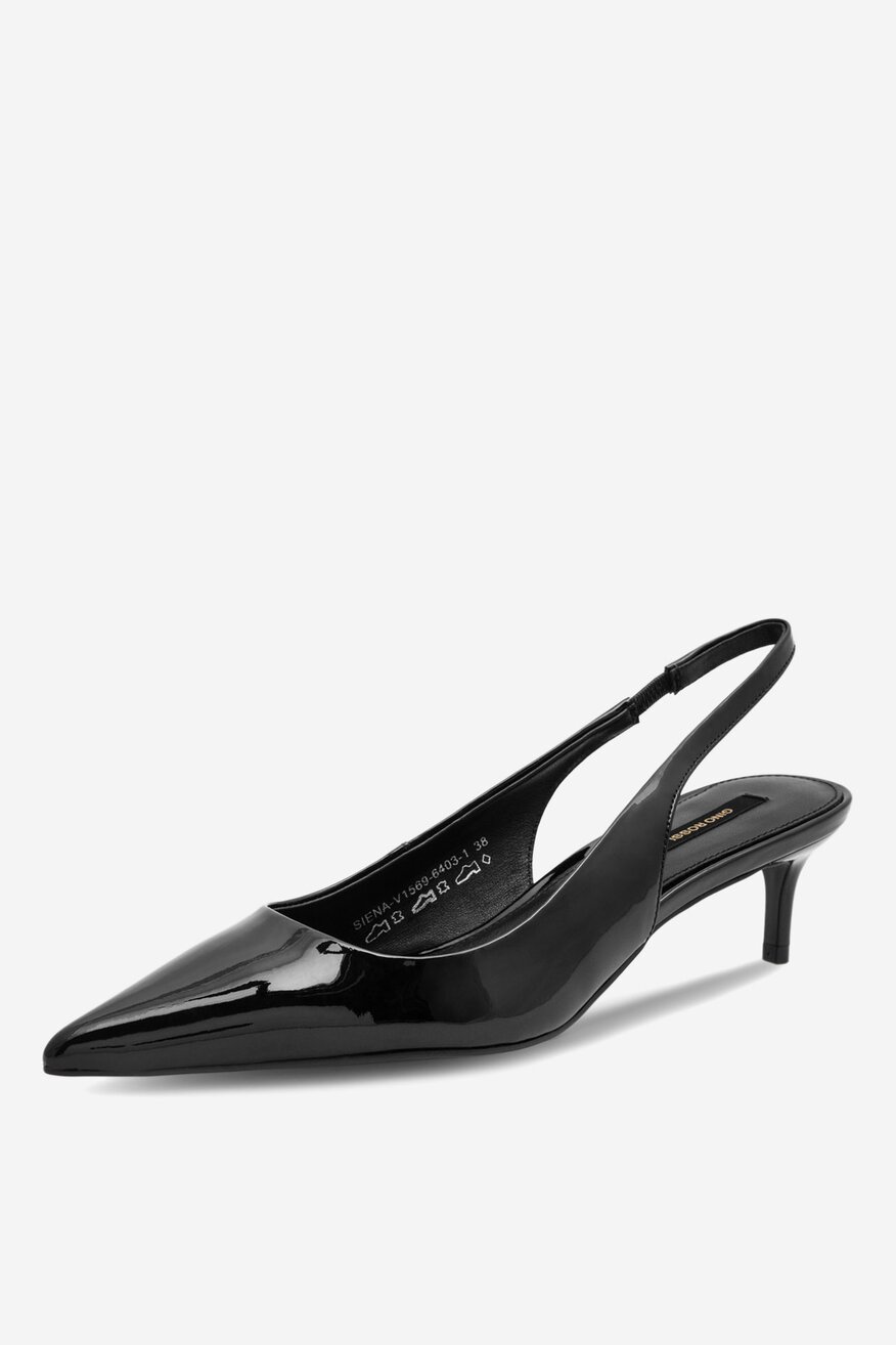 Czółenka skórzane