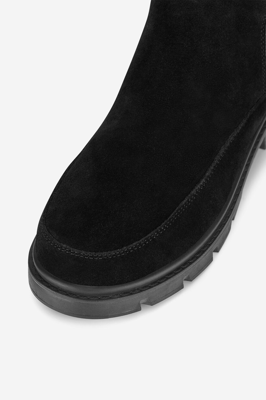 Botki skórzane ocieplane