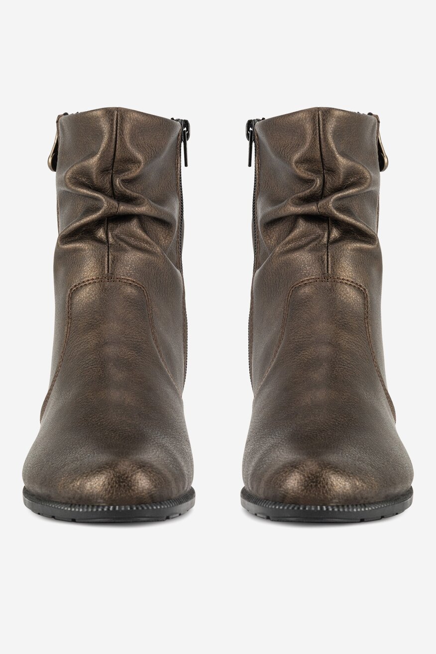 Botki skórzane ocieplane