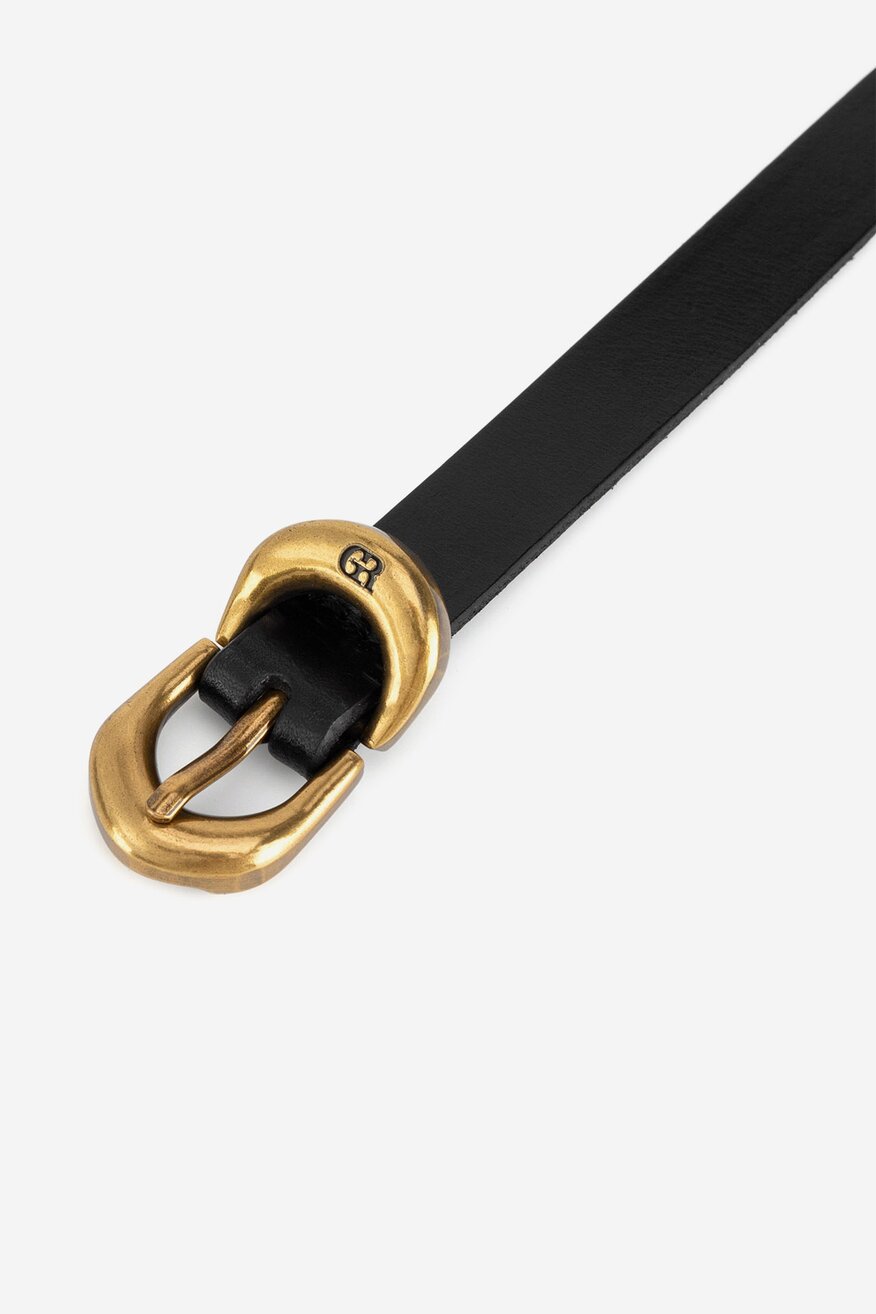 Pasek damski skórzany