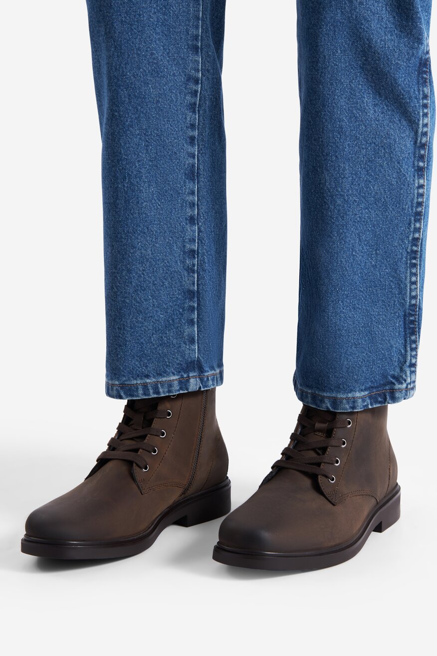 Trzewiki skórzane ocieplane