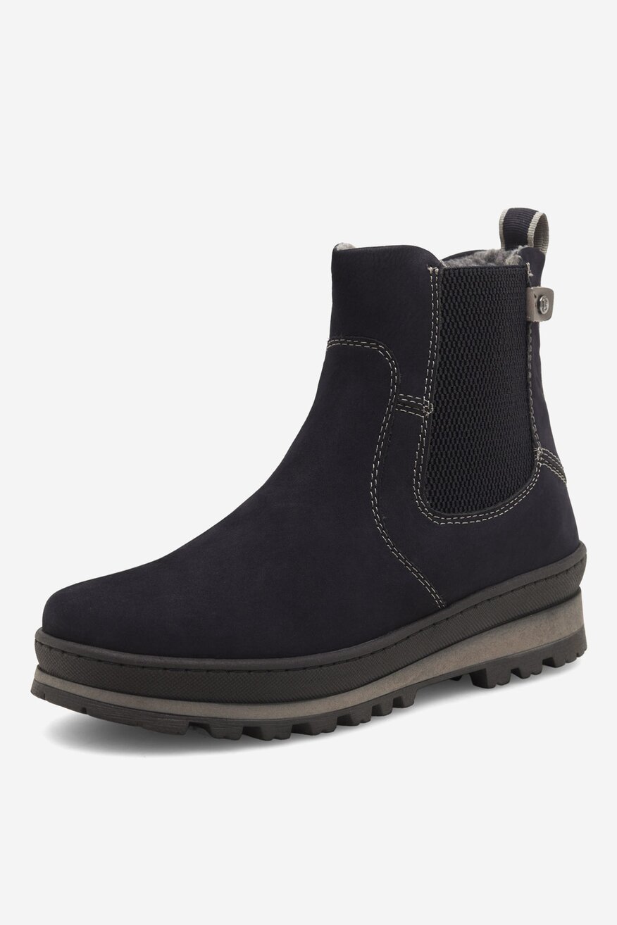 Botki skórzane ocieplane