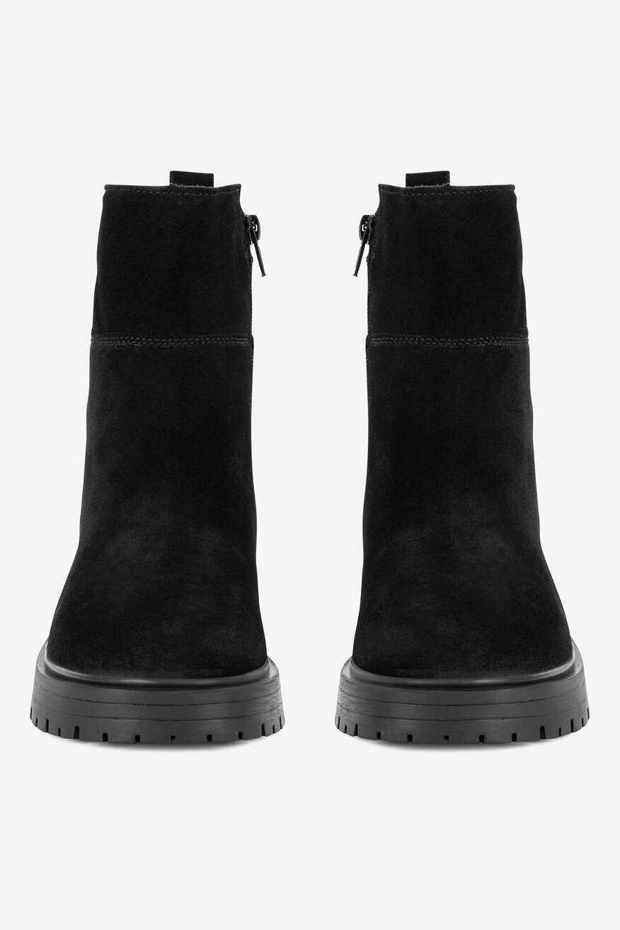 Botki skórzane ocieplane