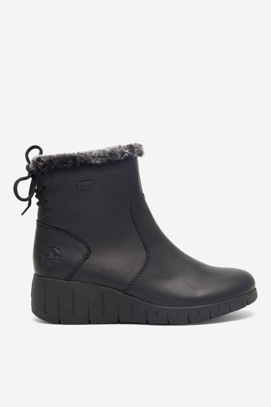 Botki skórzane ocieplane