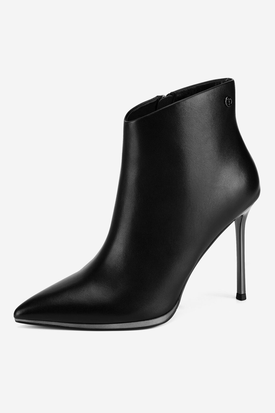 Botki skórzane na szpilce