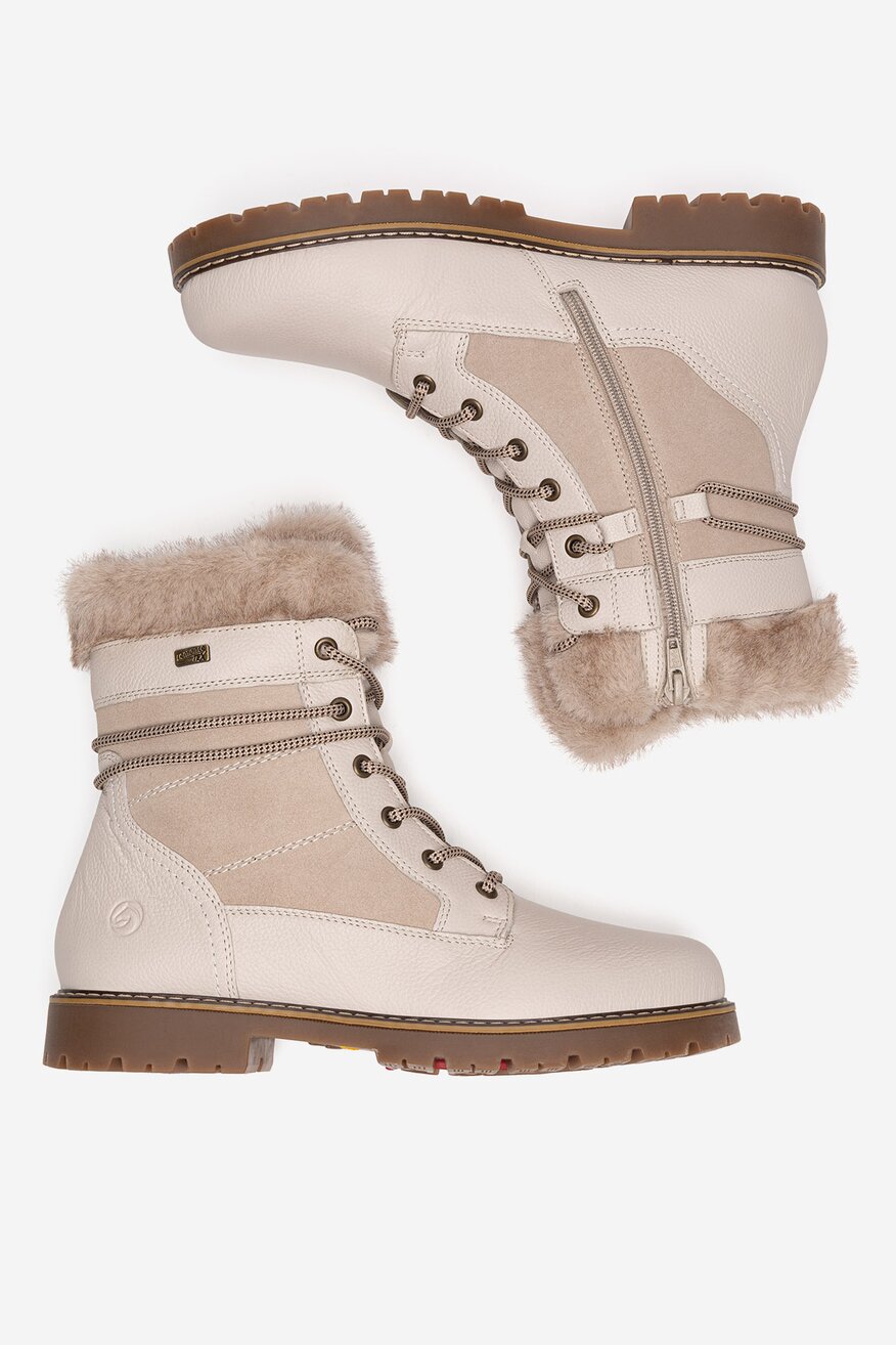 Trzewiki skórzane ocieplane