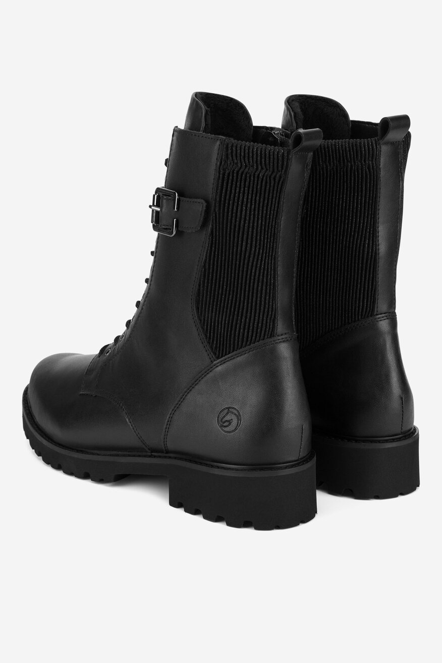 Trzewiki skórzane ocieplane