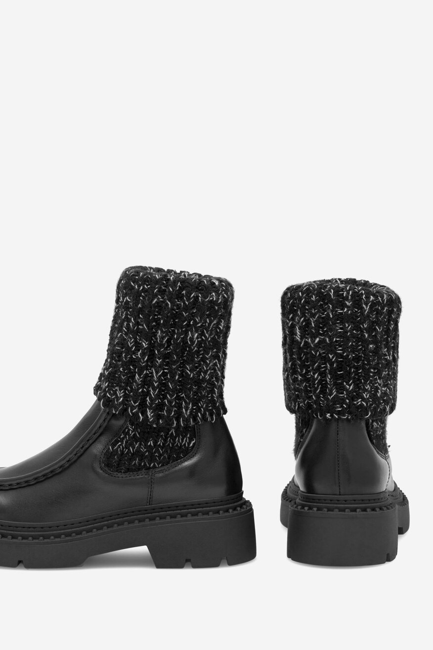Botki skórzane