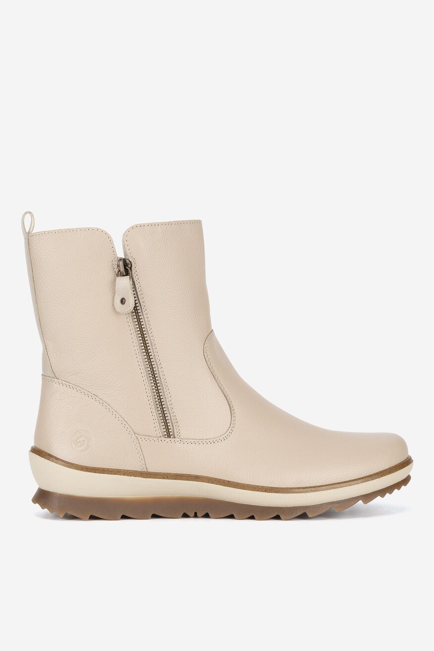 Botki skórzane ocieplane