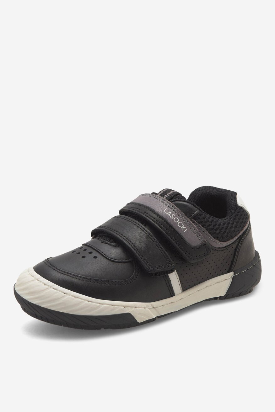 Sneakersy skórzane na rzepy