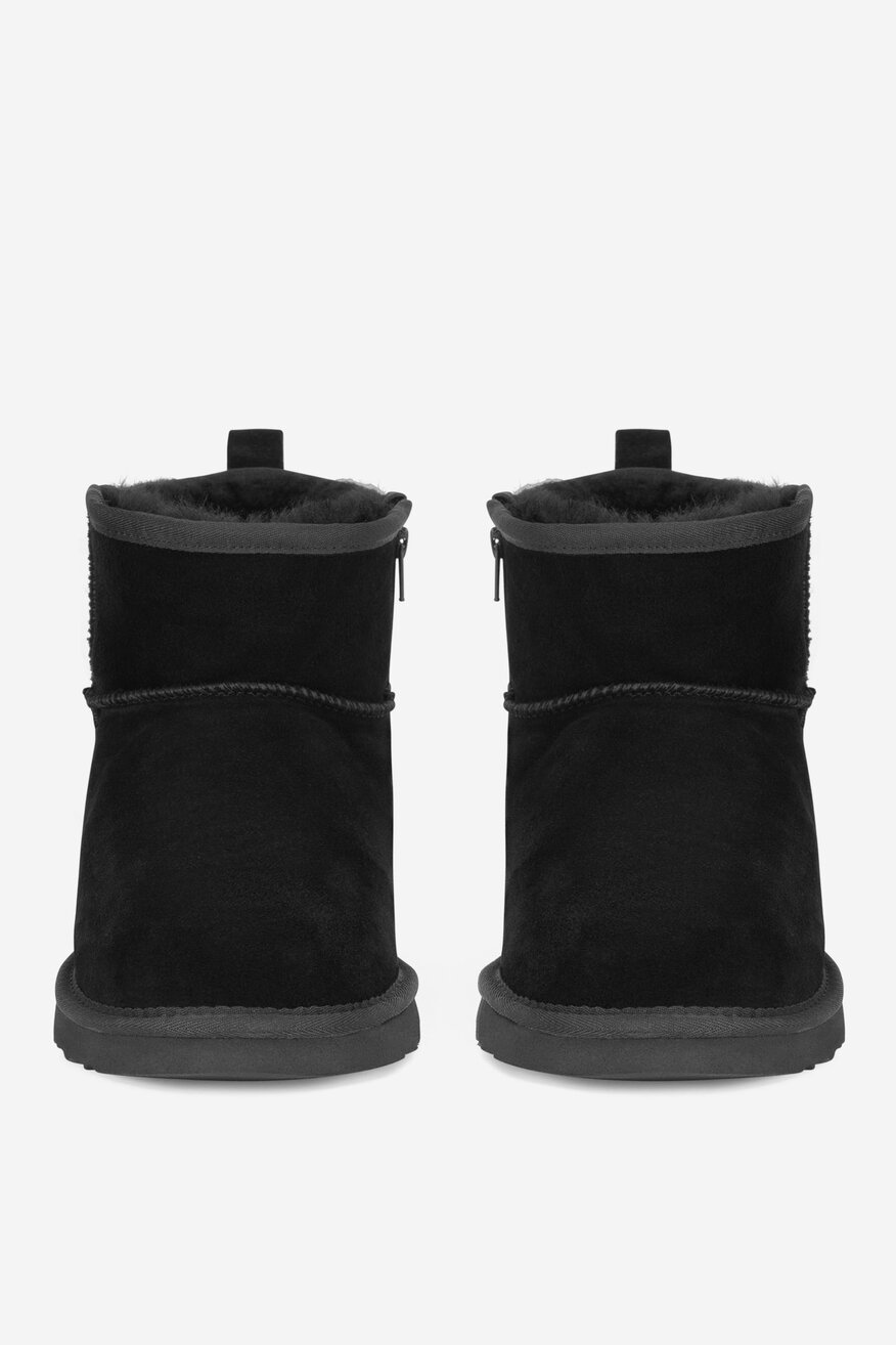 Botki skórzane ocieplane