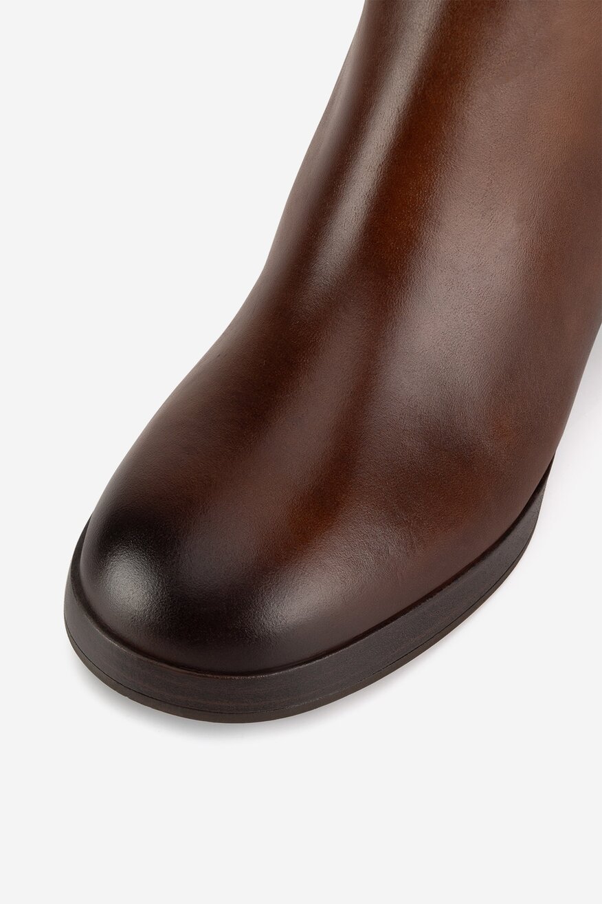 Botki skórzane ocieplane