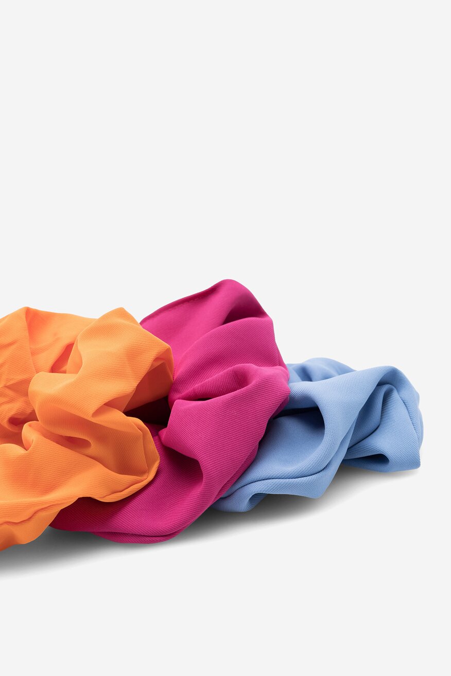 Zestaw 3 gumek do włosów różowe