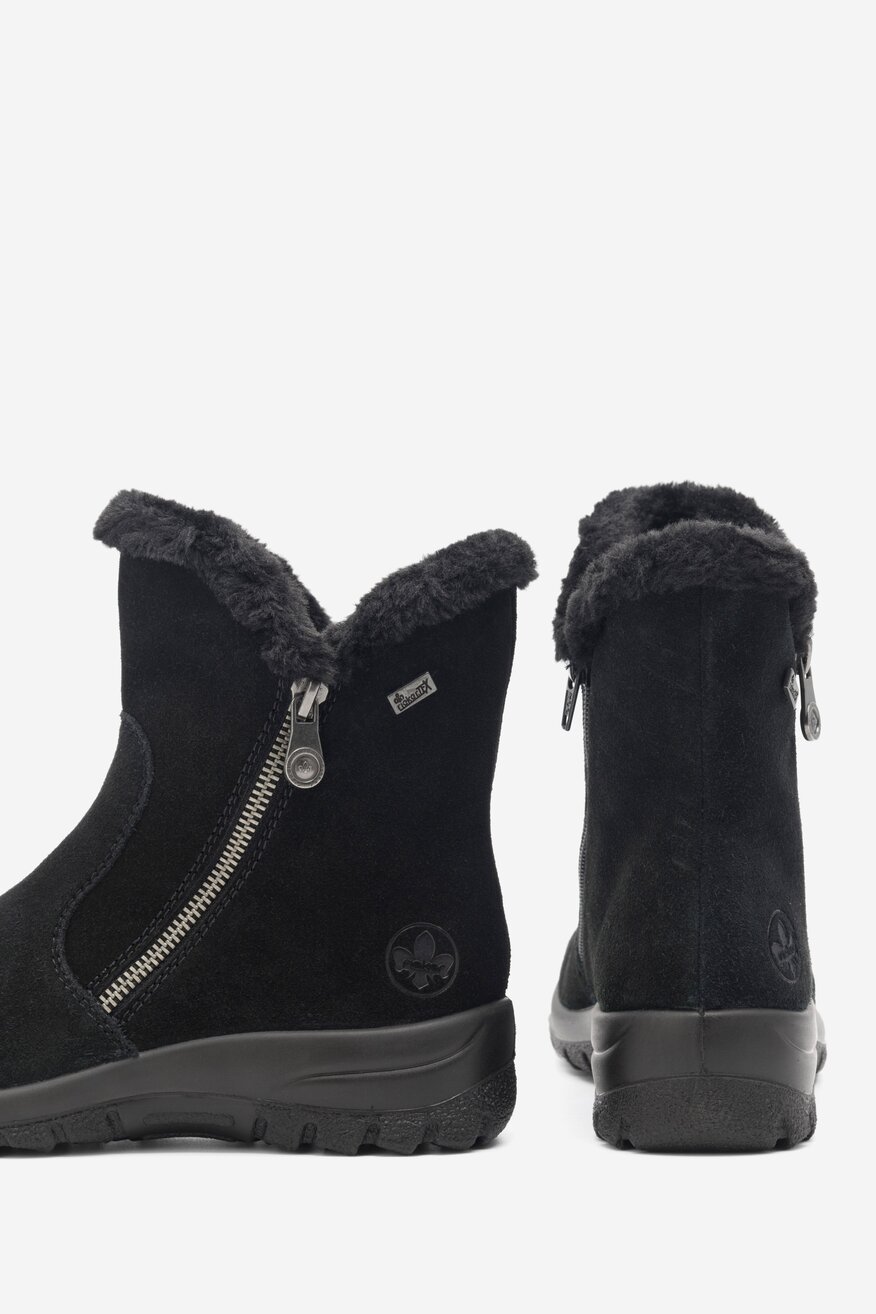 Botki skórzane ocieplane