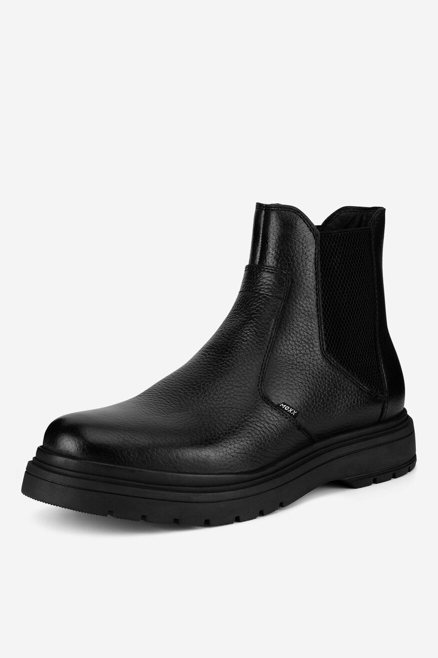 Botki skórzane ocieplane