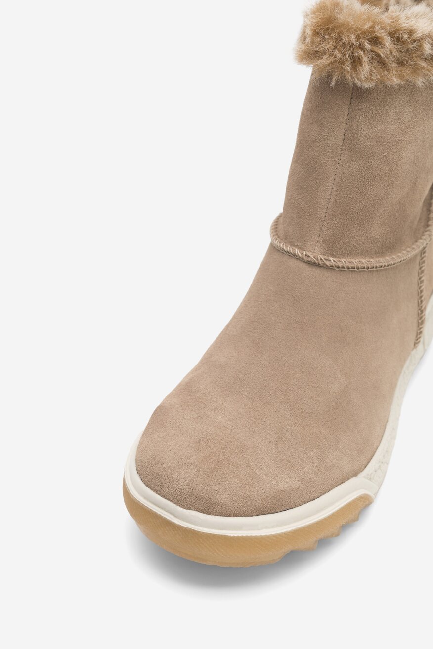 Botki skórzane ocieplane