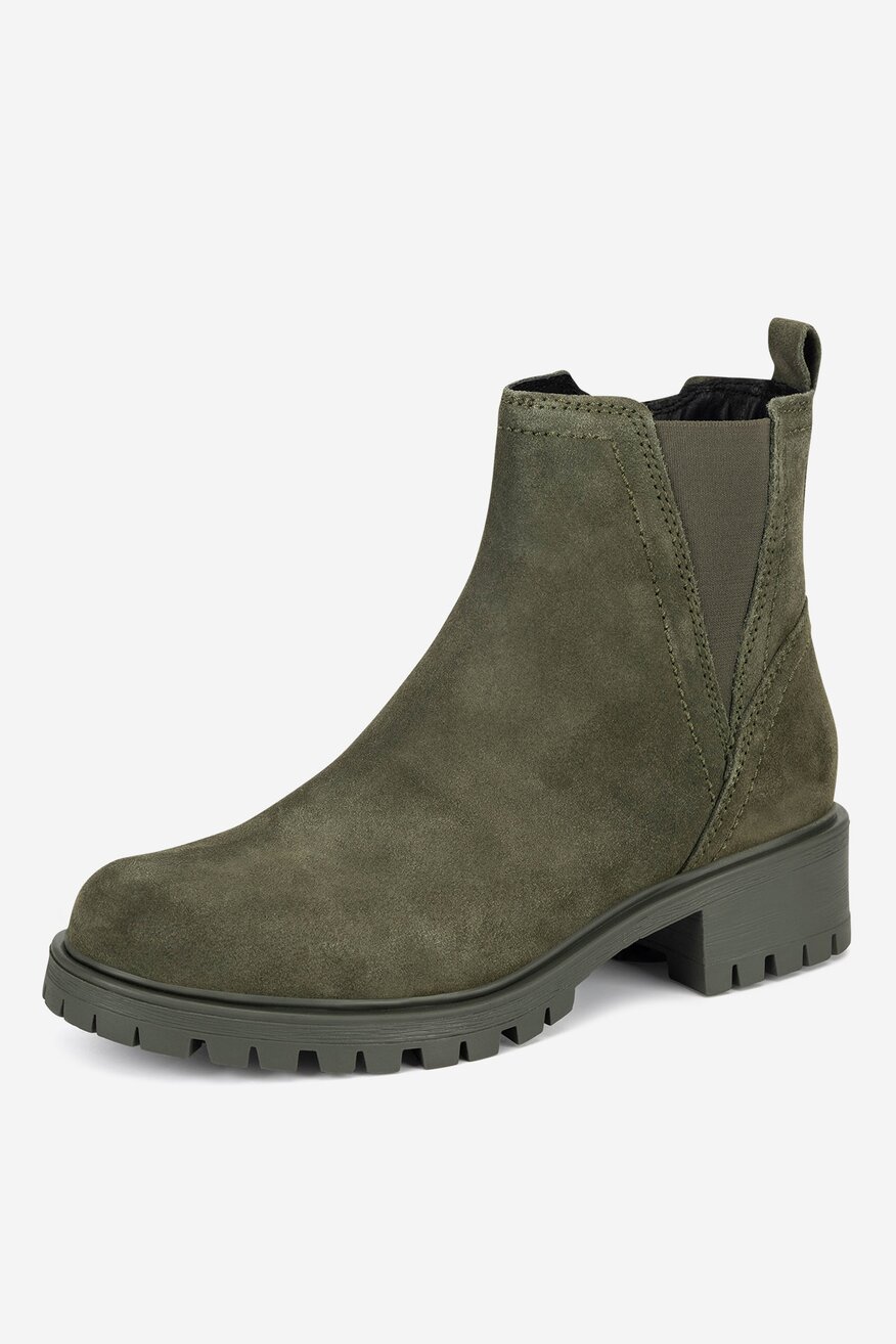 Botki skórzane ocieplane