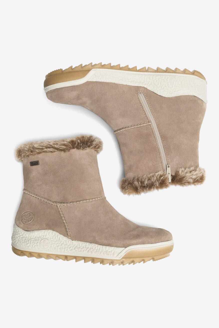 Botki skórzane ocieplane
