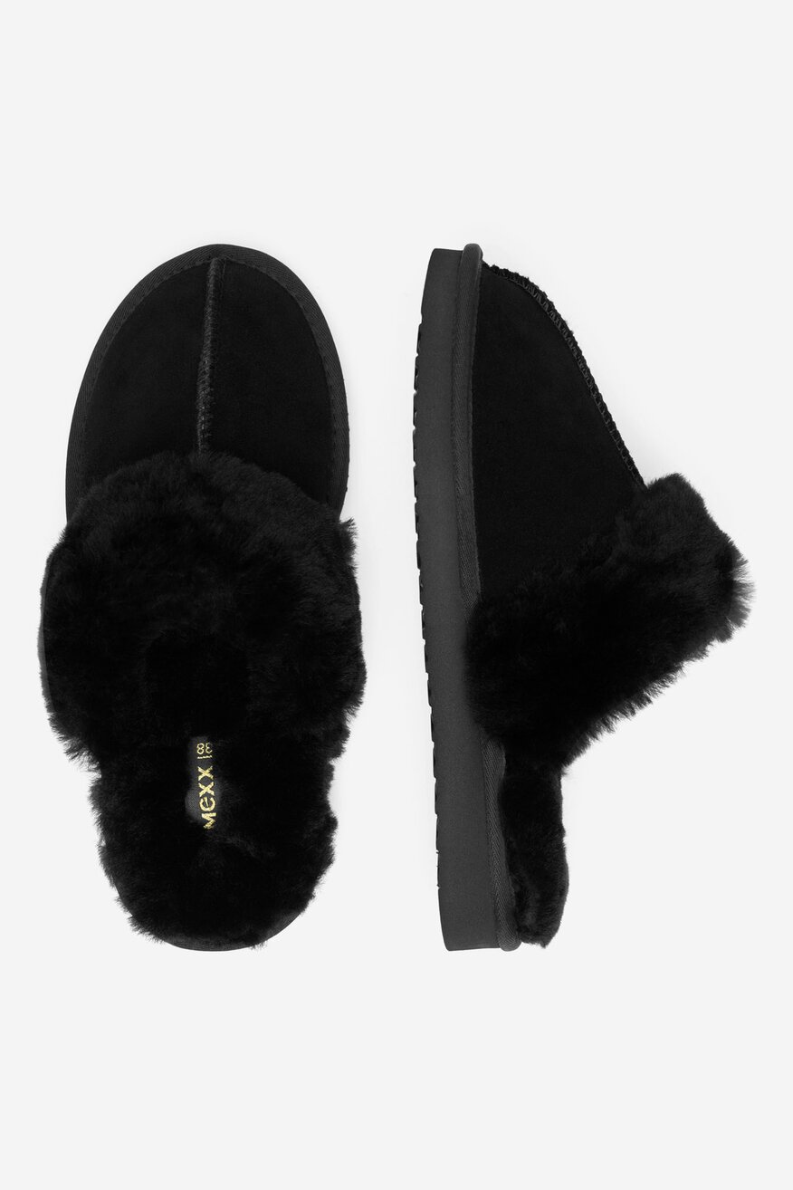 Kapcie skórzane ocieplane