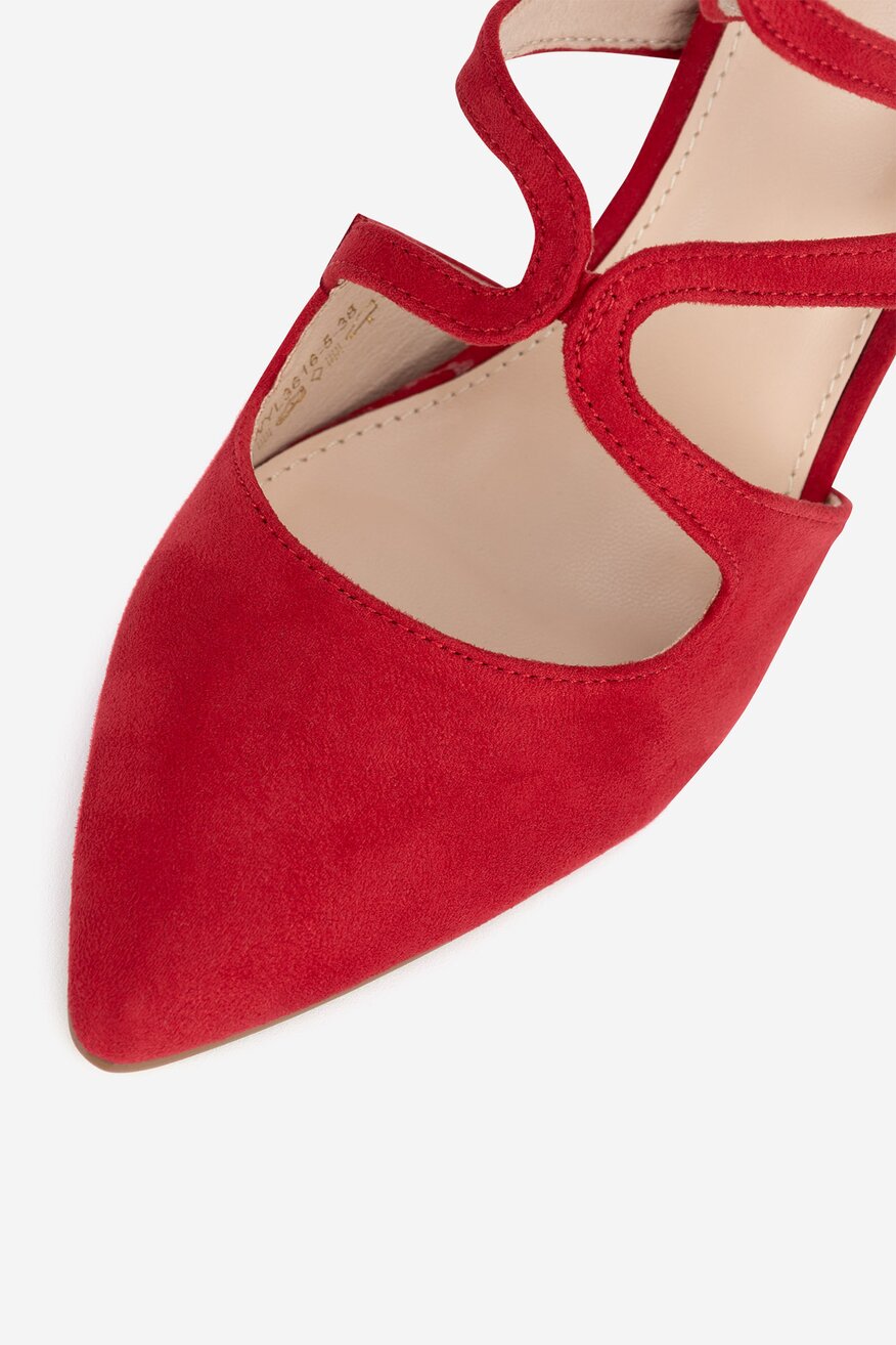 Szpilki z odkrytą piętą