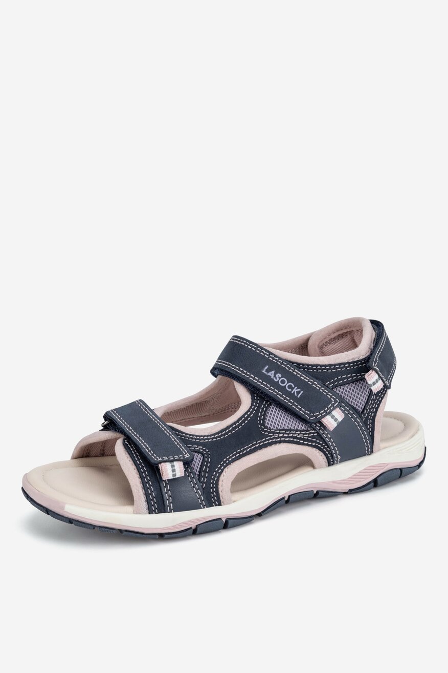 Sandały skórzane na rzepy