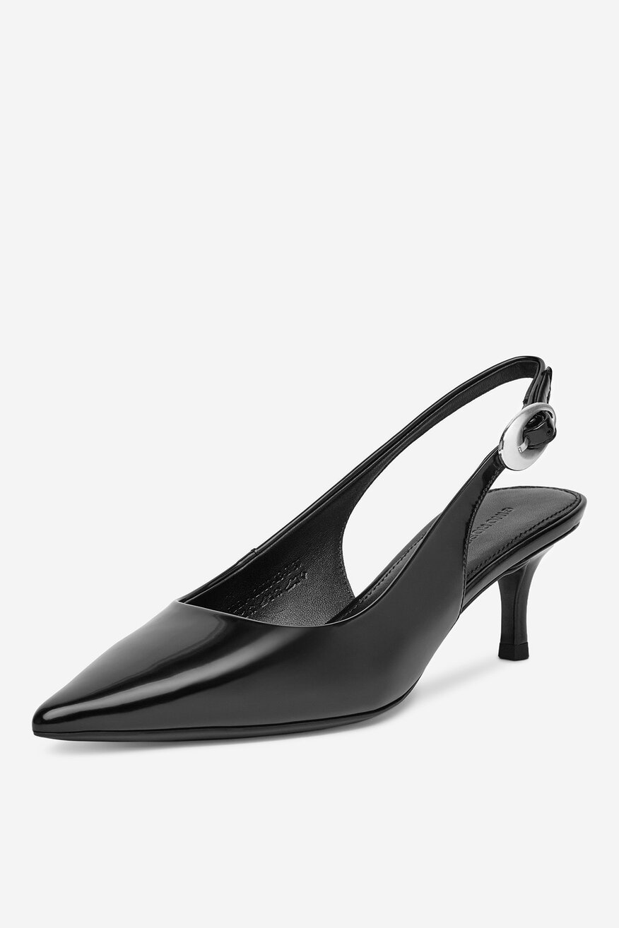 Czółenka skórzane