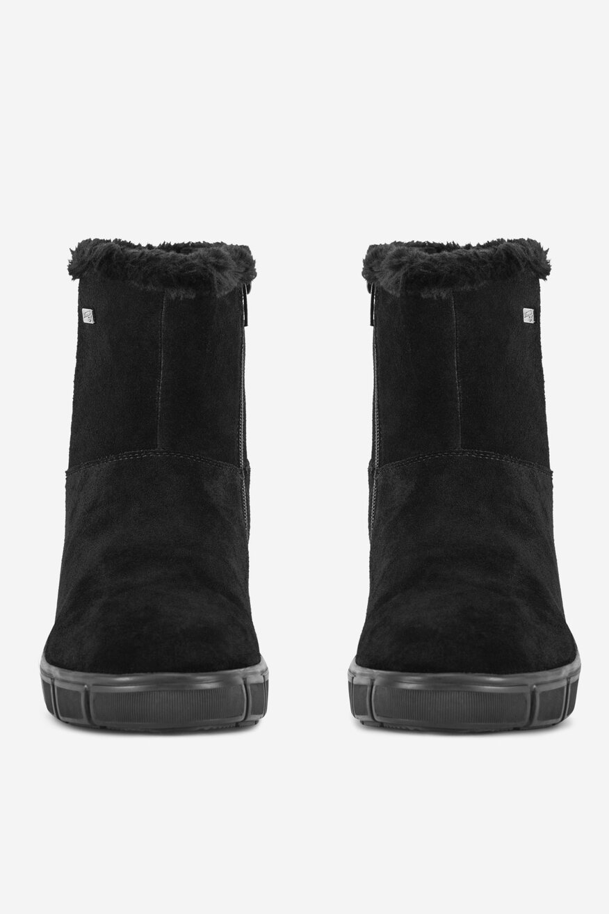 Botki skórzane ocieplane
