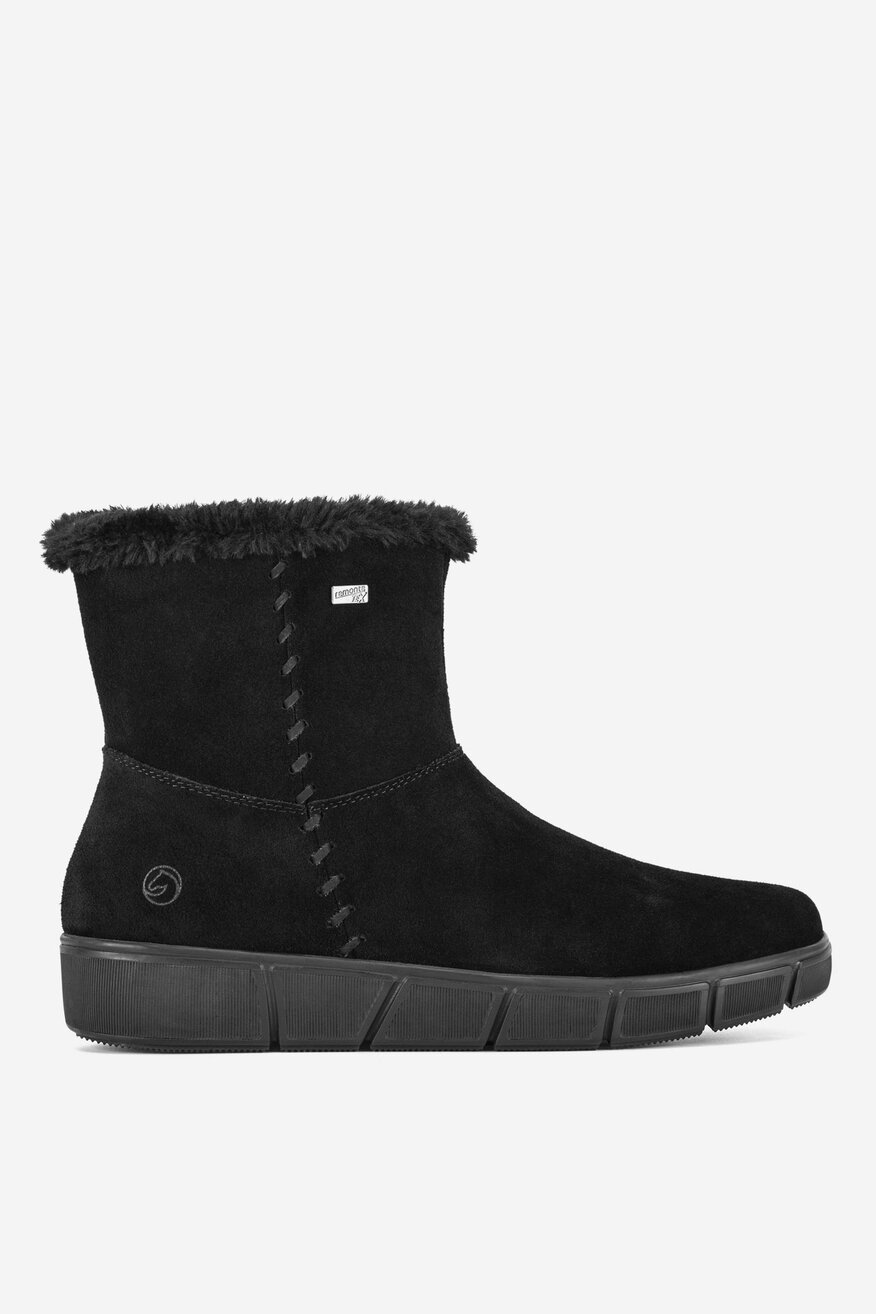 Botki skórzane ocieplane