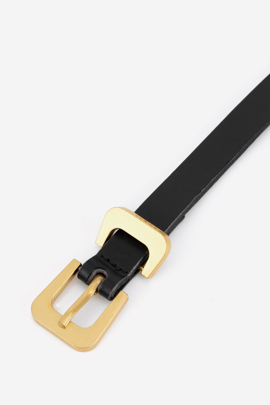 Pasek damski skórzany