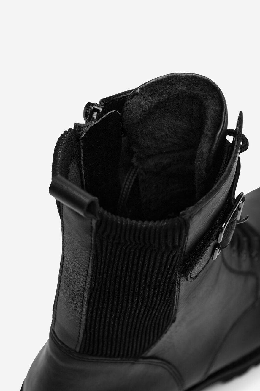 Trzewiki skórzane ocieplane