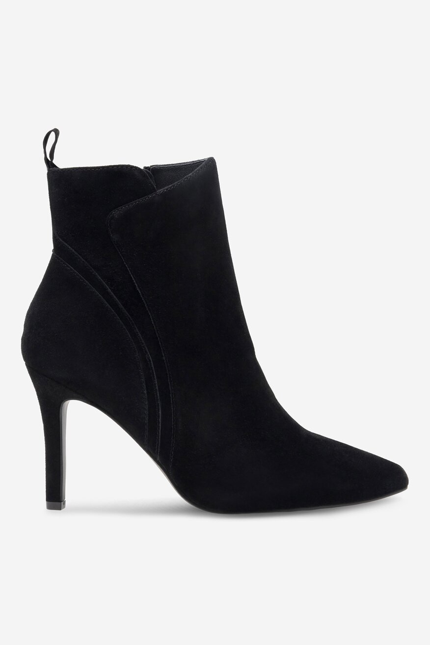 Botki skórzane na szpilce