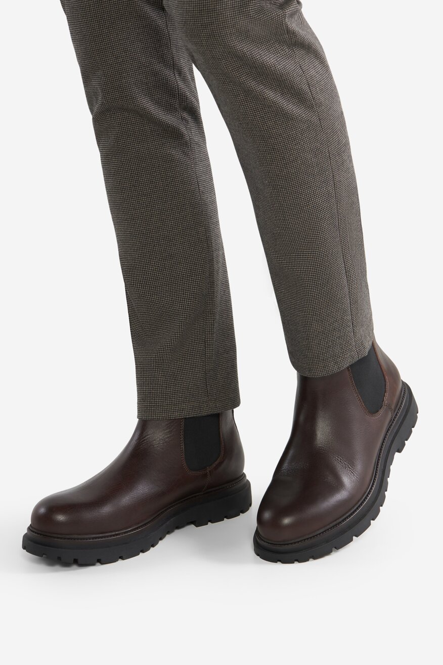 Botki skórzane ocieplane