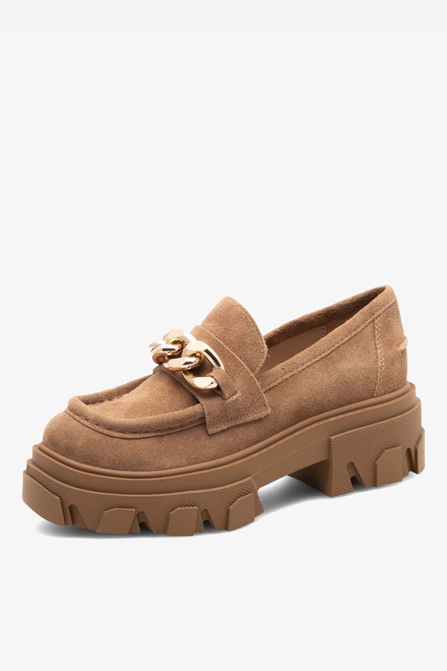 Loafersy skórzane