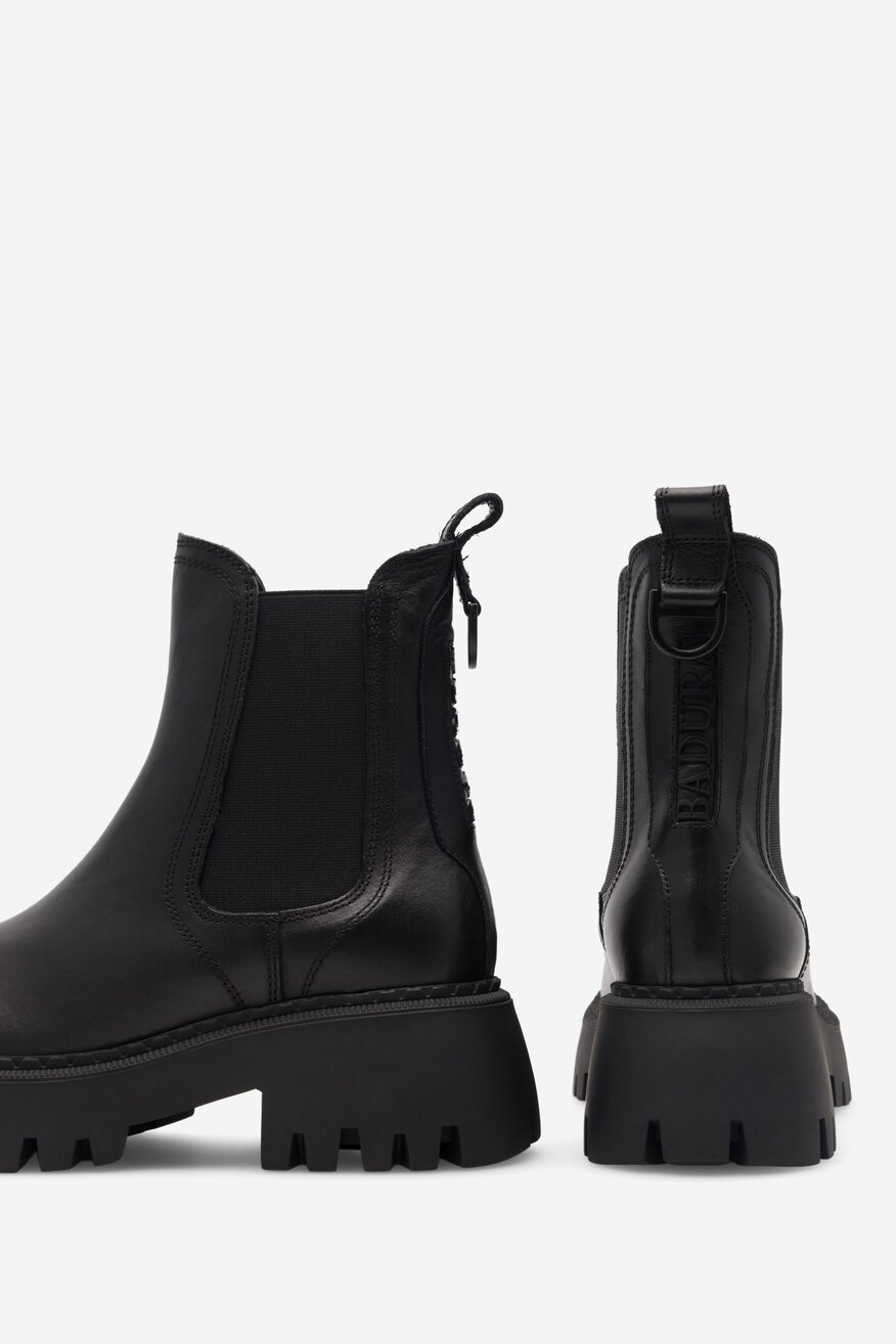 Botki skórzane ocieplane