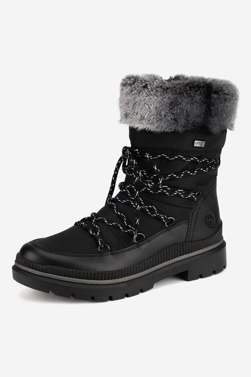 Śniegowce skórzane ocieplane