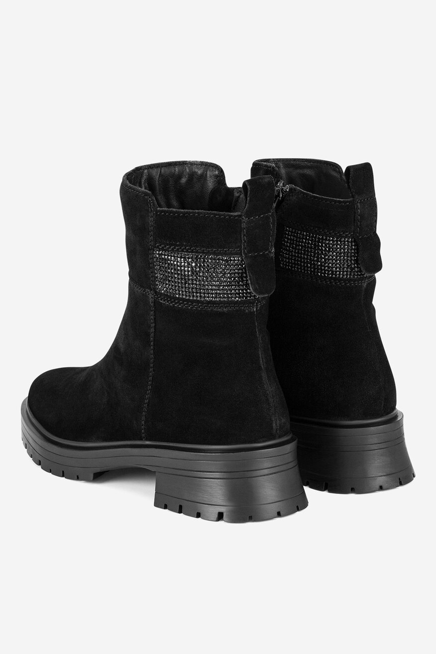 Botki skórzane ocieplane