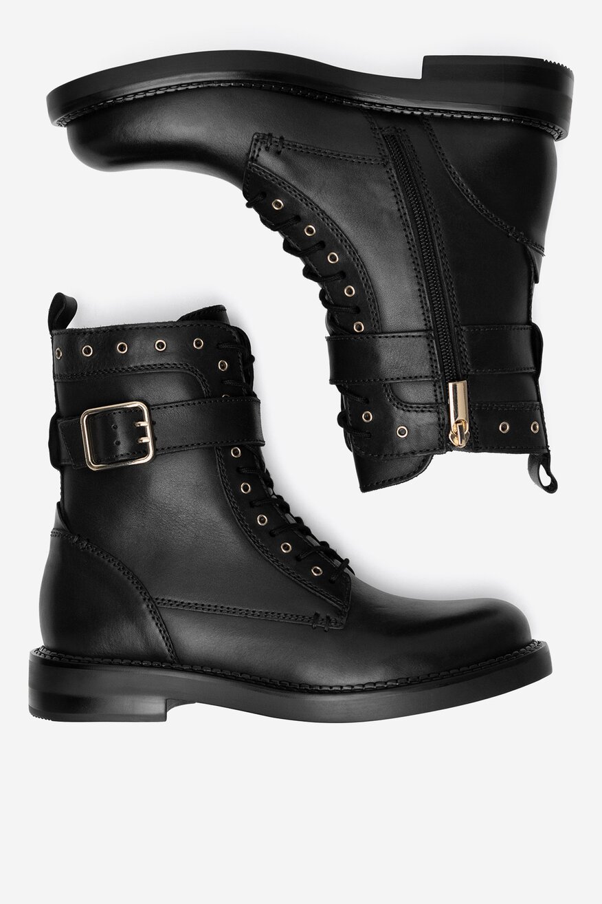 Trzewiki skórzane ocieplane