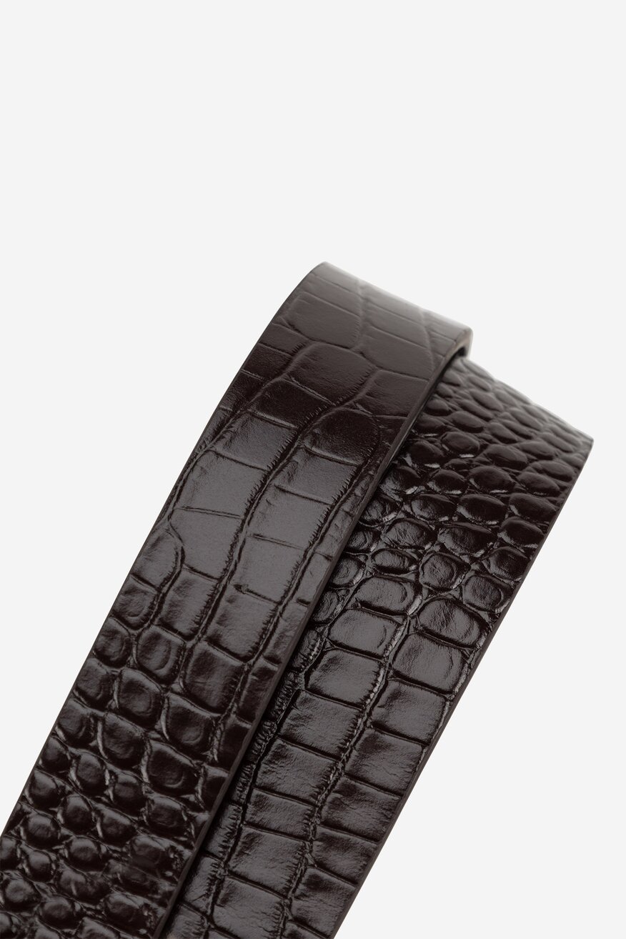 Pasek damski skórzany