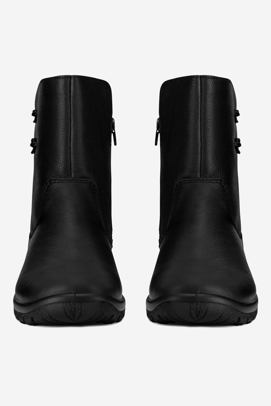 Botki skórzane ocieplane