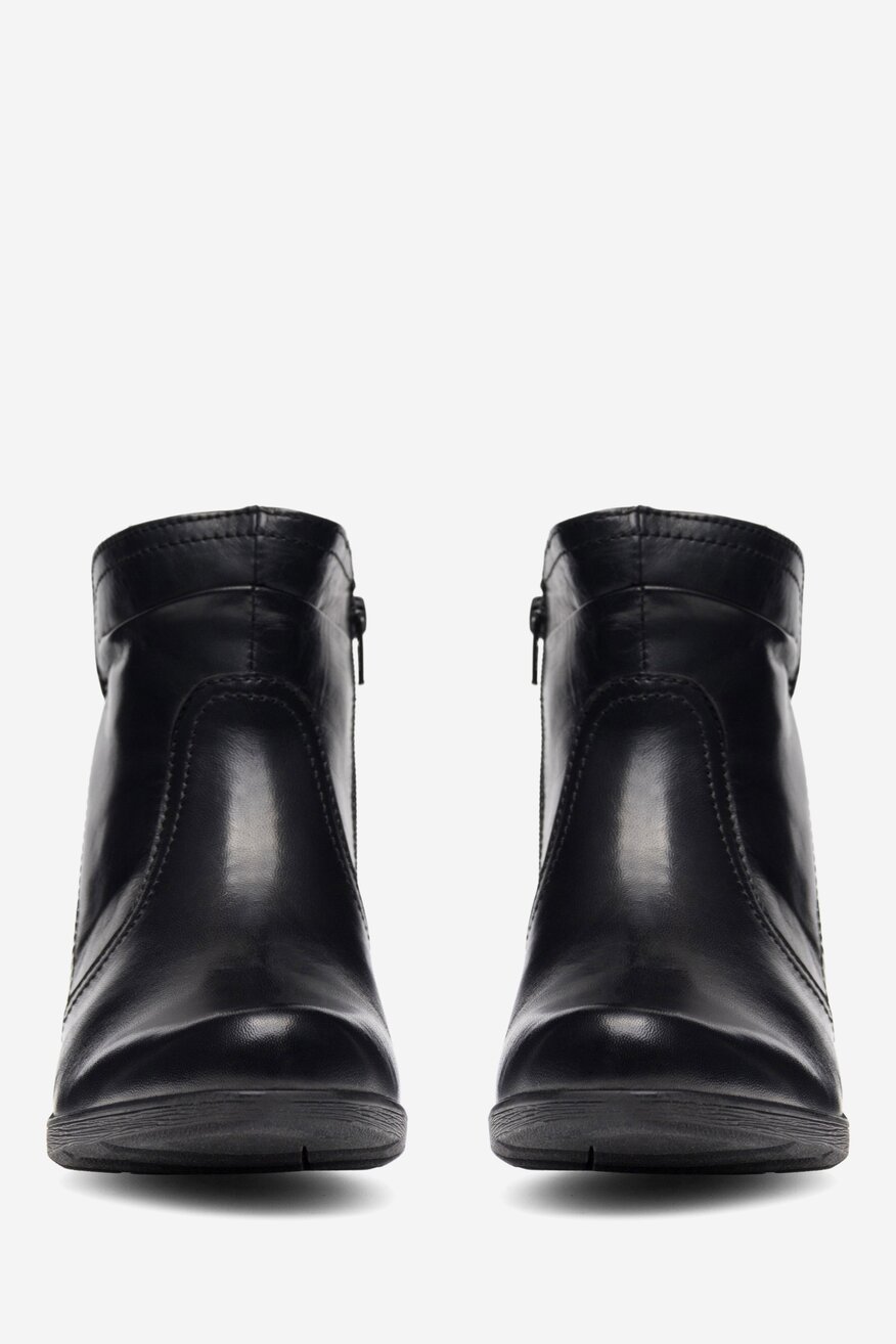 Botki skórzane ocieplane