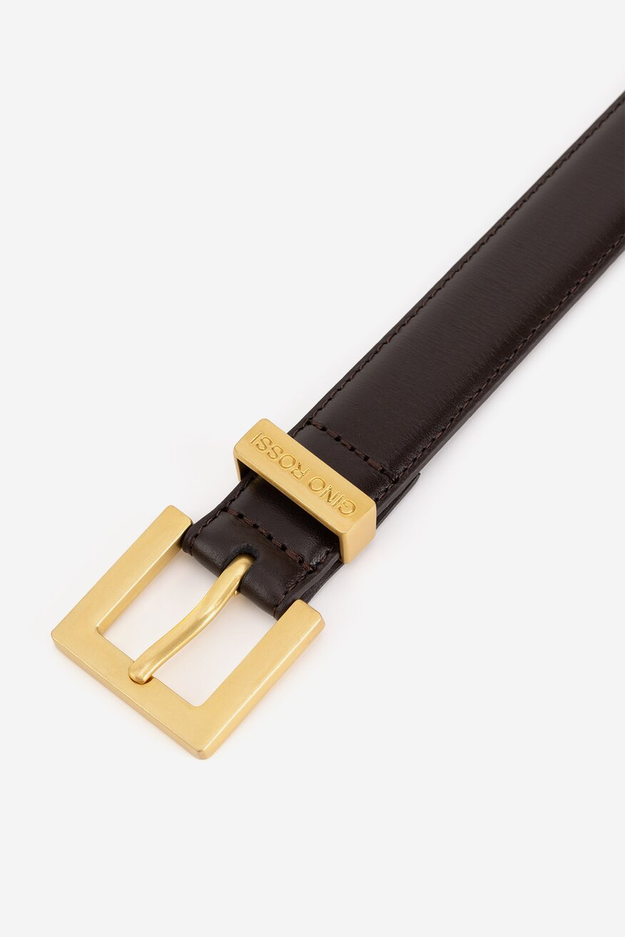 Pasek damski skórzany