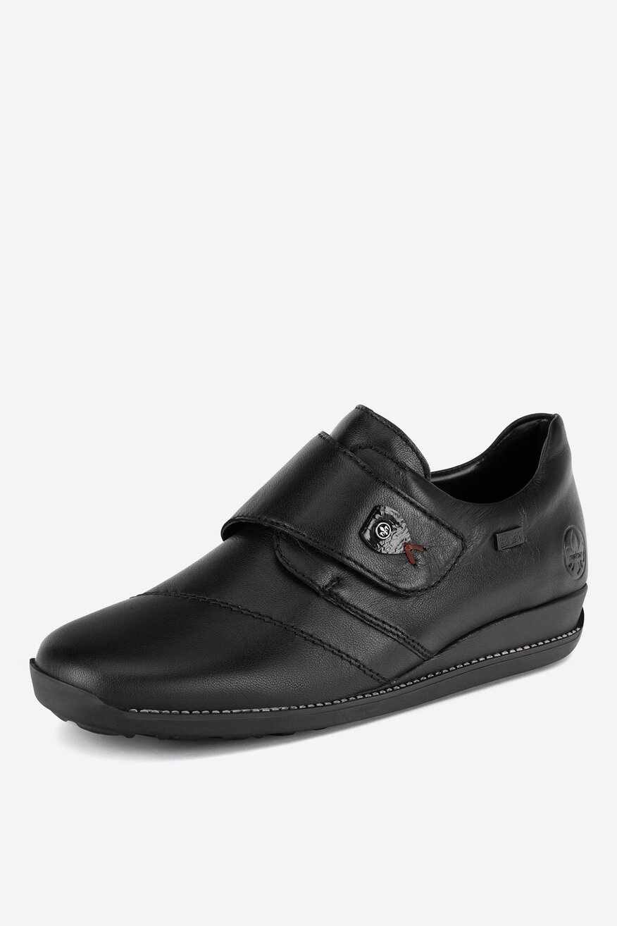 Półbuty skórzane na rzepy