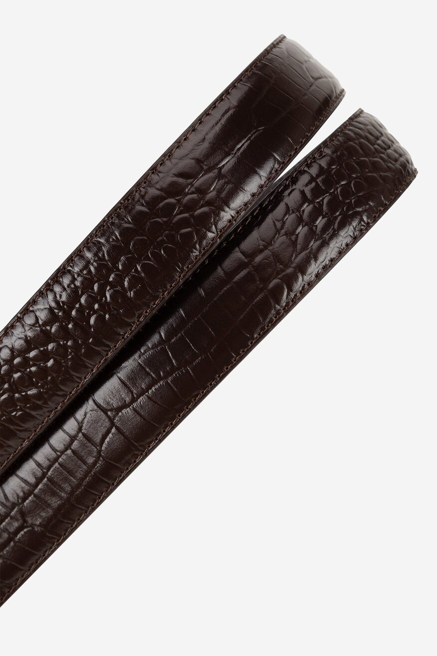 Pasek damski skórzany