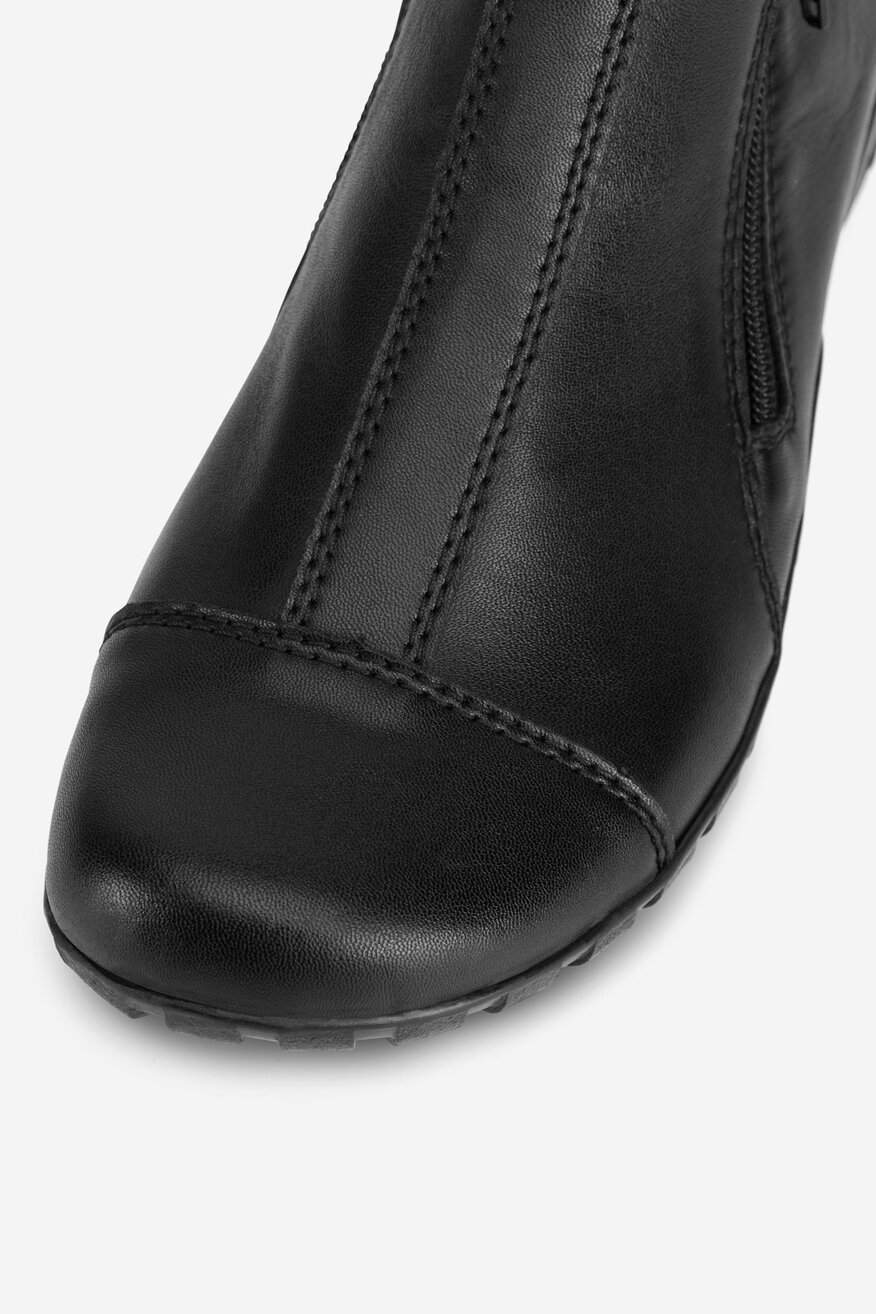 Botki skórzane ocieplane