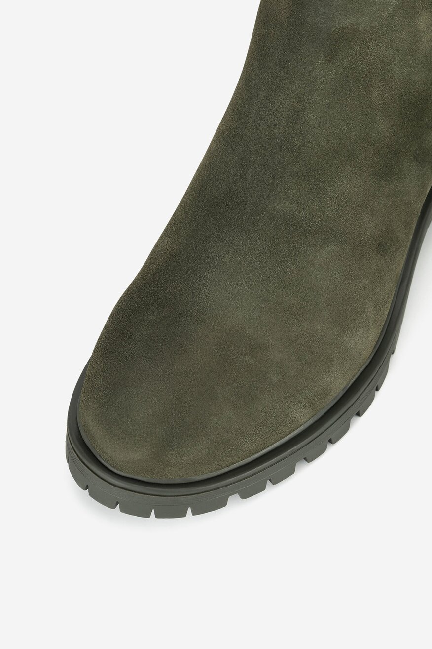 Botki skórzane ocieplane